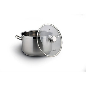 Mua Nồi Inox 430 Fivestar Standard 3 Đáy Nắp Kính- Nồi Luộc Gà Cao Cấp Đủ Các Kích Thước( 16/18/20/24/26/28/30/32cm)- Dùng Được Các Loại Bếp- Hàng Chính Hãng