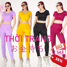 Set bộ nữ tập gyp tập yoga quần áo alibaba, áo croptop