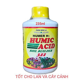 Phân bón Humic acid 322 lọ 235ml kích thích sinh học, tăng trưởng cây trồng