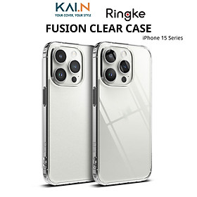 Ốp Lưng Trong Suốt Ringke Fusion Dành Cho iPhone 15 Pro Max / 15 Pro / 15 Plus / 15, Viền Dẻo, Lưng Chống Ố Vàng - HÀNG CHÍNH HÃNG