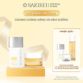 Combo Chống nắng Sakirei SPF 50+ PA++++ & Kem dưỡng phục hồi da Sakirei NMN Revitalize