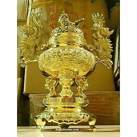 Bộ tam sự bằng đồng thương hiệu Hiệp Tiến Phát cao 36cm