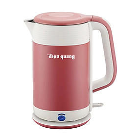 Mua Ấm đun nước cao cấp Điện Quang ĐQ EKT10 1818 PL KW (1800W  1.8L  inox 304  vỏ 2 lớp  màu đỏ mận  có chức năng giữ ấm) - Hàng chính hãng