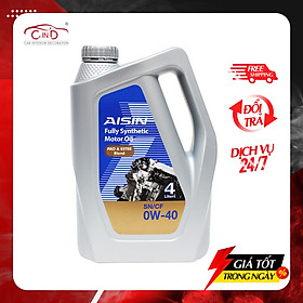 Nhớt Động Cơ AISIN ESEN0044P 0W-40 SN / CF Pao & Ester Blend 4L