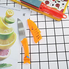Mua (HCM) DAO THÁI HÌNH CÁ CÓ VỎ BỌC AN TOÀN - DAO CON GỌT HOA QUẢ