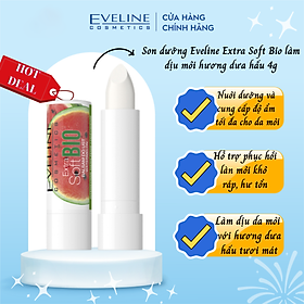 Son dưỡng Eveline Extrasoft Bio làm dịu môi hương dưa hấu 4g