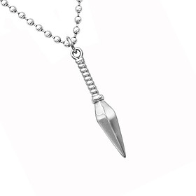 Stainless  Pyramidal Pendant Beads Chain Novelty Necklace
