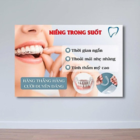 (HCM) Tranh treo tường nha khoa trang trí decor phòng khám răng kèm đinh treo