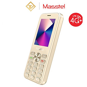 Điện thoại Masstel Lux 10 4G - Sang trọng - Gọi HD Call - Hàng chính hãng - Vàng gold