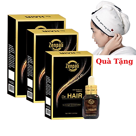 Combo 3 Hộp Serum Dr Hair Zenpali Tinh chất dài mi mọc tóc , Tặng kèm khăn ủ tóc cực xinh 