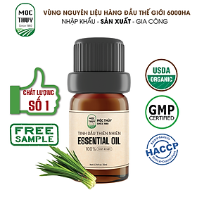 Tinh Dầu Lá Dứa Nguyên Chất Hữu Cơ MỘC THỦY 100ML - Pandan Essential Oil