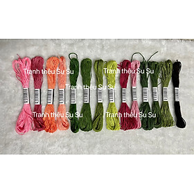 Mua Chỉ thêu cotton mã chuẩn theo DMC  các mã 3325 đến 3364