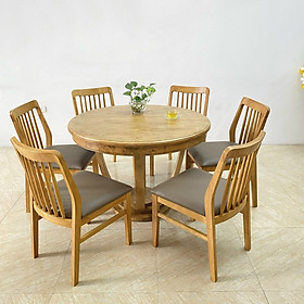 Mua Bàn tròn Mùa Thu vàng 6 ghế