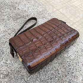 Clutch cầm tay gai lưng cá sấu rất đẹp (CÓ KHÓA SỐ BẢO MẬT)
