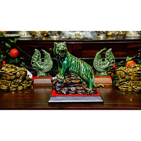 Tượng hổ, Tượng gốm Mãnh Hổ Không Gian Gốm Bát Tràng linh vật trang trí phong thuỷ cho xuân Nhâm Dần 2022