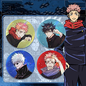 Combo 4 huy hiệu cài áo JUJUTSU KAISEN - CHÚ THUẬT HỒI CHIẾN anime