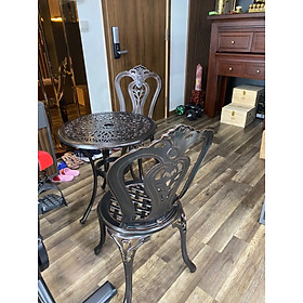 Mua Bộ bàn ghế nhôm đúc 1 bàn hai ghế( bàn ghế sân vườn  ban công)