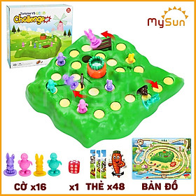  Bộ đồ trò chơi cờ cá ngựa Rùa và Thỏ phát triển trí tuệ tthông minh cho bé 3 4 5 6 tuổi.