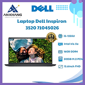 Mua Laptop Dell Inspiron 3520 71045026 (i5 1235U/ 16GB/ 512GB SSD/ 15.6 inch FHD/ Win 11/ Office/ Black/ 1Y) - Hàng Chính Hãng - Bảo Hành 12 Tháng