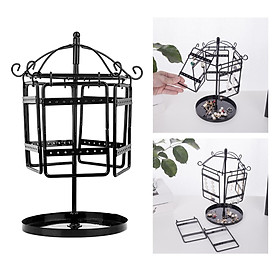 Rotating Jewellery Stand Adjustable with Jewelry Tray Creative Rack