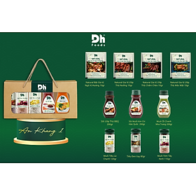 Giỏ Quà Gia Vị - An Khang, Tài Lộc, Thịnh Vượng - Combo Các Loại Gia Vị DH FOODS - Set Quà Tặng Ý Nghĩa
