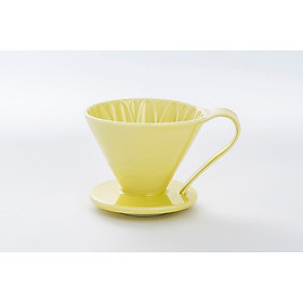 Mua PHỄU LỌC CÀ PHÊ SANYO CAFEC V60 DRIPPER FLOWER 1LY CFD – 01Y – MÀU VÀNG