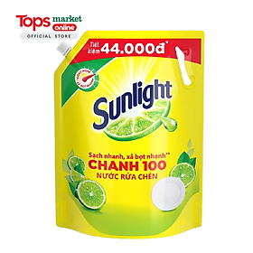 Nước Rửa Chén Bát Sunlight Chanh 100 Túi 3.5KG