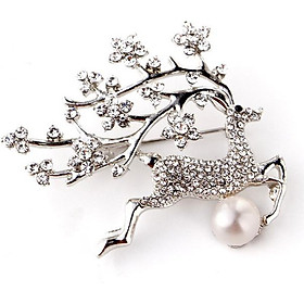 Cài áo thời trang hình hươu đính đá cao cấp (GC62)