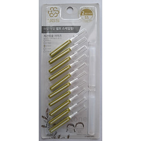 Bàn chải kẽ răng SGS loại I 10 cái/vỉ nhập khẩu Hàn Quốc