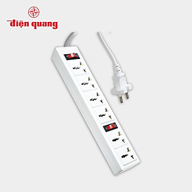 Mua Ổ cắm Điện Quang ĐQ 003A-04 (6 lỗ 3 chấu)