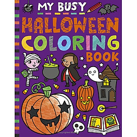 Sách ngoại văn: My Busy Halloween Coloring Book - Penguin Books