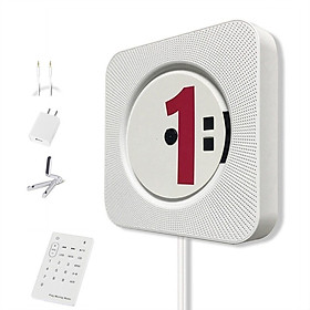 Wall Mountable CD Player Portable Bluetooth Music Player with Remote Control