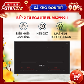 Mua Bếp Từ 2 Vùng Nấu Ecalite EL-MS2999II - Điều Khiển Cảm Ứng - Màn Hình Hiển Thị Led - 9 Mức Công Suất - Chức Năng Hẹn Giờ - Hàng Chính Hãng