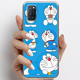 Ốp lưng cho Oppo A52, Oppo A92 nhựa TPU mẫu Doraemon ham ăn