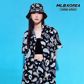 MLB - Áo sơ mi unisex tay ngắn Paisley All Over Pattern 3AWSI0133