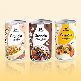 Combo 3 Hũ Ngũ Cốc Ăn Kiêng Granola Vị Bất Kì + Tặng 1 Chén Gáo Dừa Muỗng