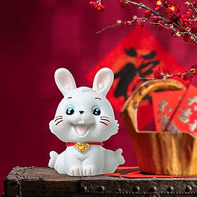 Rabbit Statue Animal Figurine Resin Sculpture for Home Party  Decoration