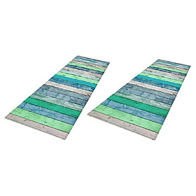 Set of 2 Waterproof Bath Bathroom Bedroom Floor Shower Mat Non-slip Area Rugs
