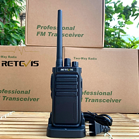 Mua Bộ đàm Retevis RT77 + Tai nghe chuyên dụng cho bộ đàm  phiên bản mới   liên lạc xa 2.6 km  pin dùng 13 giờ  xuyên phá vật cản tốt - Hàng nhập khẩu