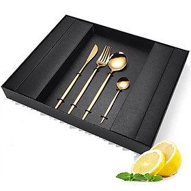 Mua Bộ Dao Nĩa Muỗng Inox Mạ Vàng 16 Món