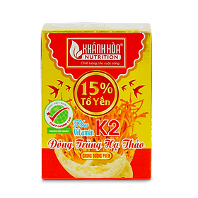 Tổ Yến Đường Phèn Chưng Đông Trùng Hạ Thảo 15% Tổ Yến Bổ Sung VITAMIN K2