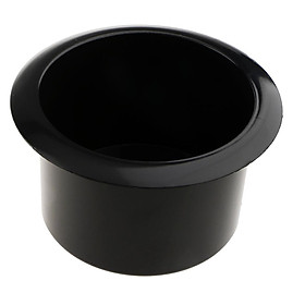 Black 6.5cm Plastic Cup Drink Holder Ashtray For Marine Boat Car Truck Camper RV Height: 65mm/1.50''