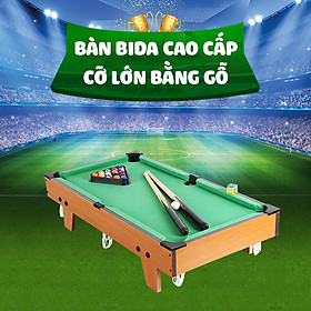 Đồ chơi bàn bida bi-a cỡ lớn chân cao 69x37x65cm Table Top Pool Table
