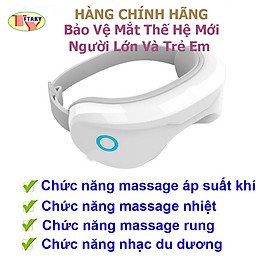 Máy massage mắt thông minh thế hệ mới, thư giãn, giảm đau nhức, quầng thâm tích hợp Bluetooth nghe nhạc thư giãn