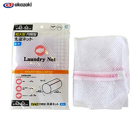 Túi lưới giặt quần áo dạng ống Okazaki 42x52cm - Hàng Nội Địa Nhật Bản