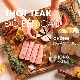 Mua Thớt Gỗ Teak Kiai K001 Nhật Bản (30x20x2 5cm) hàng chính hãng