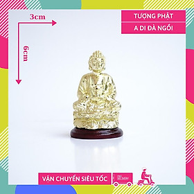 Mua Tượng Phật A Di Đà ngồi mạ vàng - Cao 6cm