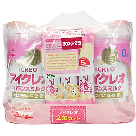 Combo 2 Sữa Công Thức Glico Icreo Balance Milk Số 0 (800g)