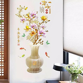Mua Decal dán tường bình hoa mai - HP46
