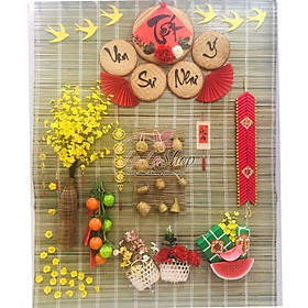 Mua Mành trang trí tết R1m50 x cao 2m rèm decore chụp hình  không dây kéo mang đậm phong cách việt nam